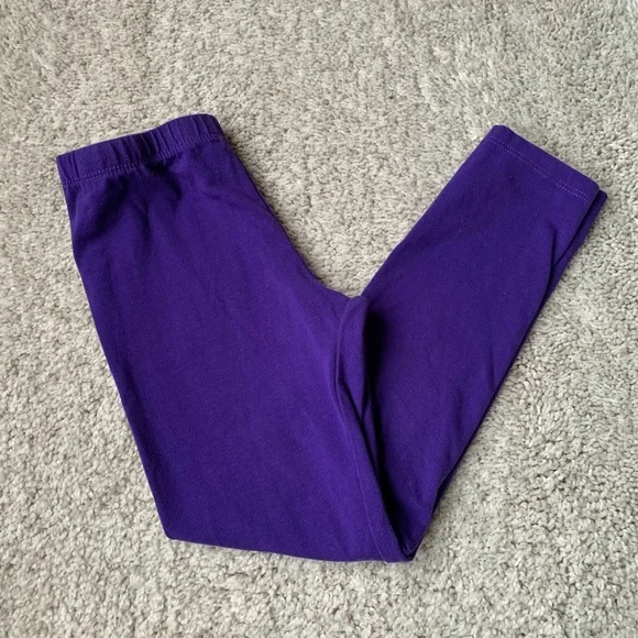 🎆🎇3for$9 Children’s Place purple leggings- M 7/8 - Picture 4 of 5